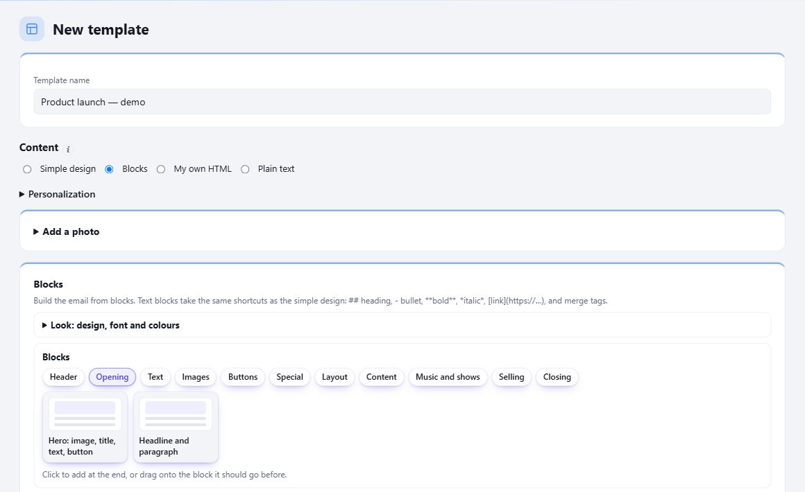 Personalize sua mensagem — MBX Reach